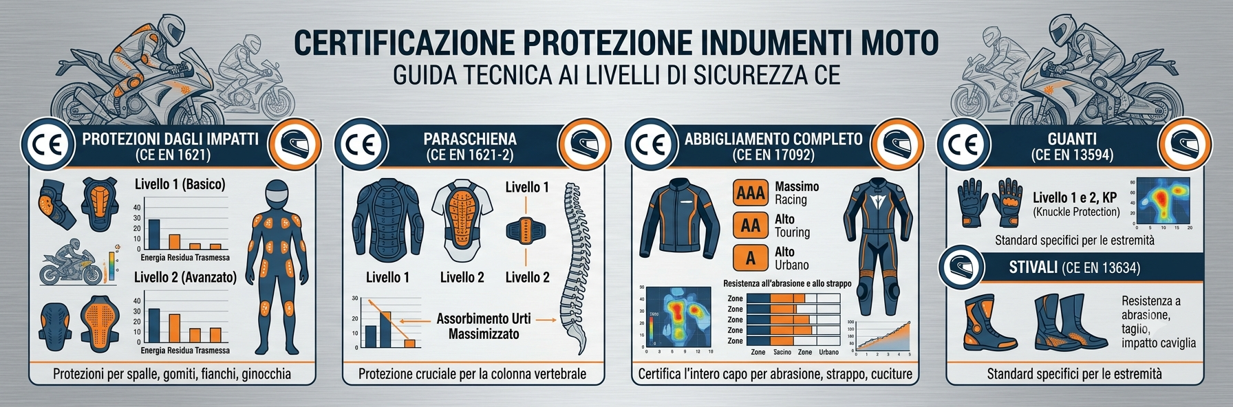 certificazione indumenti tecnici moto